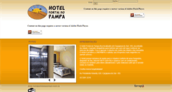 Desktop Screenshot of hotelportaldopampa.com.br