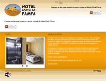 Tablet Screenshot of hotelportaldopampa.com.br